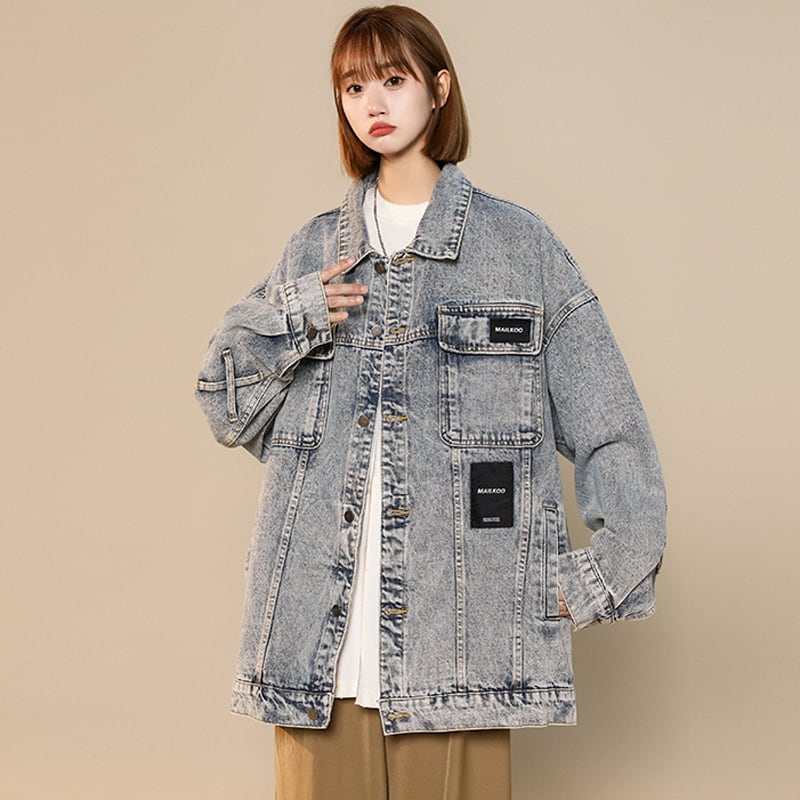 [CHAOMEICHEN Series] ★Jacket★ 2color Outer Denim Jacket Unisex Men's Jeans Casual Stylish