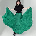 Load image into Gallery viewer, [YIDAO Series]★Skirt★ 3color Bottoms Green Gray Black Long Skirt Improves Temperament
