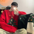 Load image into Gallery viewer, [Emeisa Series]★Sweater★ 3color knit tops Unisex Men's Christmas New Year Red Black Cute
