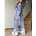 Load image into Gallery viewer, [YANDAN Series] ★Denim pants★ Bottoms, pants, unisex, men's, large size, fashion, distressed
