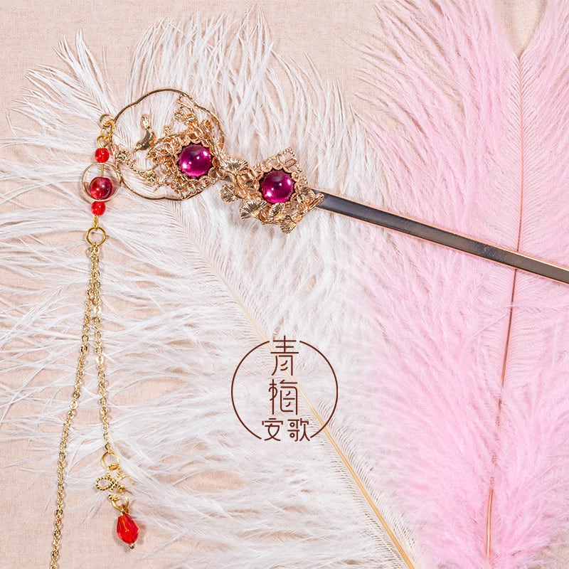 [Ome Anka Series] ★Hair Ornament Hairpin★ Accessory Fireworks Festival Festival Decoration Present Birthday Original