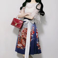 Load image into Gallery viewer, [Dust Smoke Cloud Dream --- Biwa Song Series] ★China style skirt★ Bottoms, wind skirt, Chinese elements, Chinese clothes, print, cute
