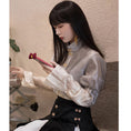 Load image into Gallery viewer, [MINA Series]★China style shirt★ Tops, stand neck, improves temperament, date, improves temperament, cute
