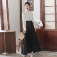 Load image into Gallery viewer, [Az Suna Series] ★Chinese style skirt★ Bottoms Window skirt Chinese elements Chinese clothes Black Black Easy to match
