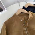 Load image into Gallery viewer, [Togawa Series] ★Outer★ 2color Jacket Short Length Simple Easy to Match Brown Navy ML
