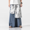 Load image into Gallery viewer, [Grass ink series] ★China style pants★ 4color black or white or blue or navy men's gaucho pants gaucho crane
