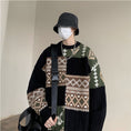 Load image into Gallery viewer, [PPG Series]★Sweater★ 3color Tops Unisex Men's Ethnic Black Apricot Blue
