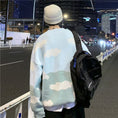 Load image into Gallery viewer, [Tokimi Series] ★Sweater★ 2color Knit Tops Unisex Men's Cloud Cow Blue Blue Color Scheme Cute
