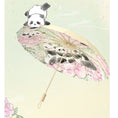 Load image into Gallery viewer, [BEIKA Series]★China style umbrella★ 16 ribs Rain & Sunny tri-fold umbrella Dual use Manual Rainy season Rainproof soup Sun protection Panda
