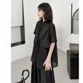 Load image into Gallery viewer, [YIDAO Series]★Setup★ 2-piece set, top and bottom set, black, slimming, fashion, loose
