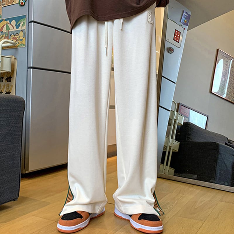 [Ushiomiomi Series] ★Casual Pants★ 2color Pants Bottoms Beige Green Slimming Large Size