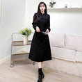 Load image into Gallery viewer, [Dong Xiaojie Series] ★Chinese style dress★ Large size Chinese clothing Black Black Cute Improved cheongsam dress
