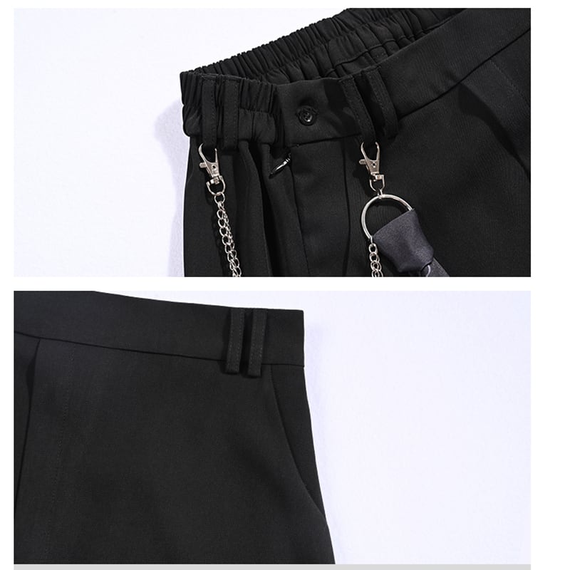 [Old Monster---Gold Series]★China style pants★Bottoms Gaucho pants original slimming black