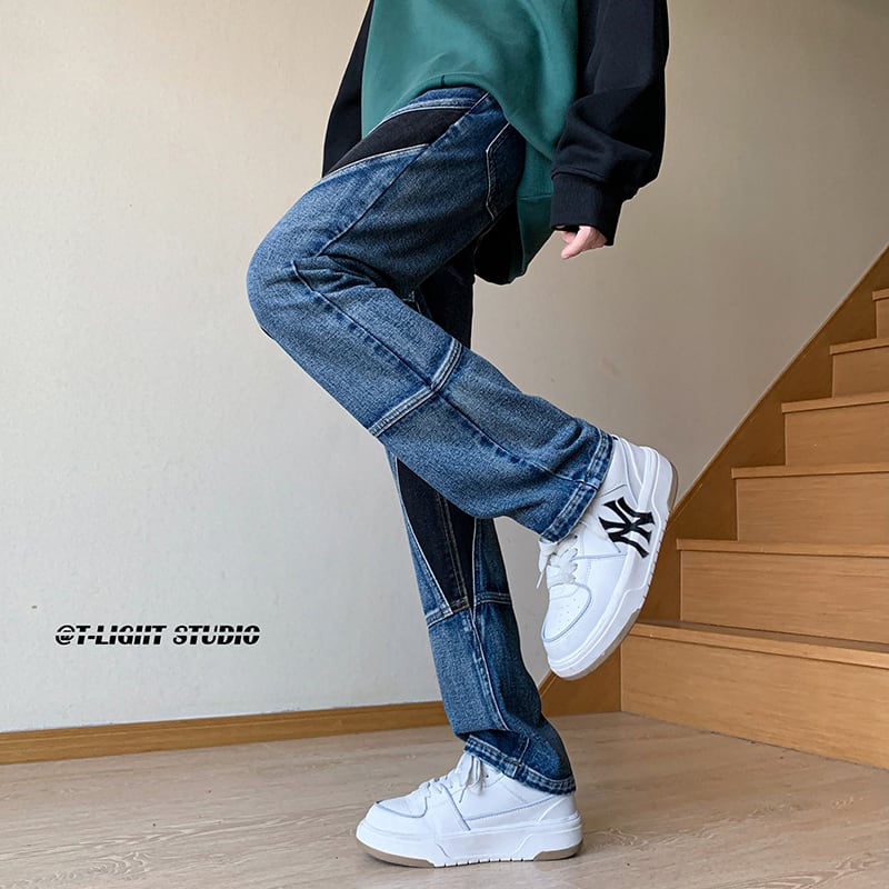 [JIETENA Series]★Trousers★Casual Pants 3color Unisex Men's Denim Pants Slimming and Unique