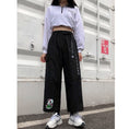 Load image into Gallery viewer, [Modern People Series]★Pants★ 3 types available to choose from Bottoms Cartoon pattern Black Black Harajuku style SML XL 2XL
