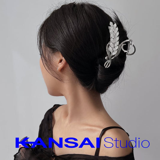 [KANSAI Series] ★Hair Ornament★ Hair Clip Ladies Accessory Unique Silver Trendy Bun Hair Women Gift