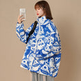 Load image into Gallery viewer, [LUONONG series]★Jacket★ 3color outerwear unisex men's graffiti blue black green
