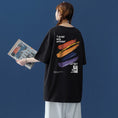 Gallery viewerに画像を読み込む, 【SENSUシリーズ】★Tシャツ★ 3color トップス 落書き 可愛い 男女兼用 メンズ ピンク 黒 白 半袖Tシャツ
