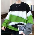 Load image into Gallery viewer, [ZUOFEILI Series] ★Sweater★ 5color Tops Unisex Men's Large Size Switching Color Scheme Stylish
