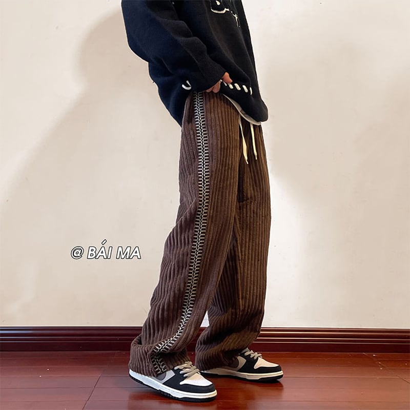 [Morimoto Series] ★Casual Pants★ 3color Regular type Fleece lining type Pants Unisex Men's Simple