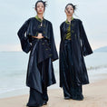 Load image into Gallery viewer, [Big Blue Dragon Series] ★China style coat★ 3 ways to wear Tops Black Black Color scheme Cool
