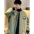 Load image into Gallery viewer, [GUMALA Series]★Jacket★ 3color Outerwear Stadium Jacket Embroidery Unisex Men's Cool
