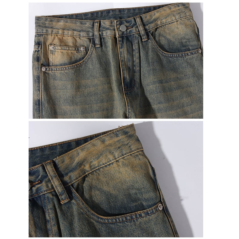 [BIGEMAN Series]★Denim pants★ 2color bottoms pants unisex men's large size casual