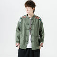 Load image into Gallery viewer, [Psycho Series]★China style outerwear★ Men's 2color jacket, large size, embroidery, China button, spring/autumn
