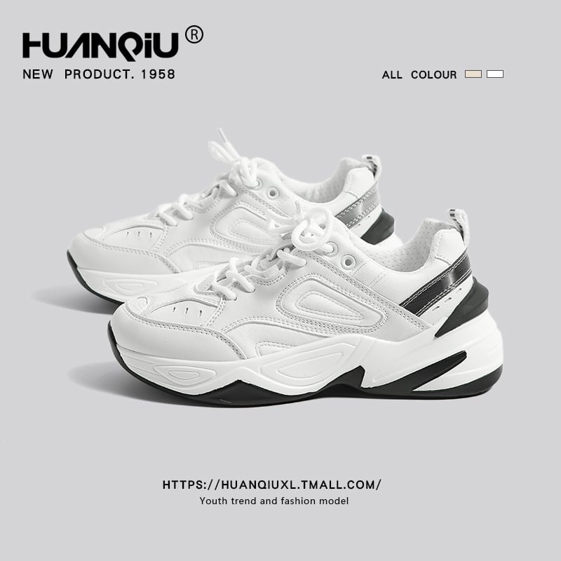 [HUANQIU Series]★Shoes★ 2color Size 35-40 Sneakers Sports Style Shoes White Beige White