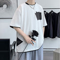 Gallery viewerに画像を読み込む, 【JIAXUNシリーズ】★半袖Tシャツ★ 大きいサイズ M~9L 3color トップス 男女兼用 メンズ フェイクレイヤード
