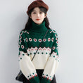 Load image into Gallery viewer, [ZISUO Series]★Sweater★ 2color Tops Christmas Red Green High Neck Thick Warm
