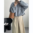 Load image into Gallery viewer, [Tenkawa Series] ★Outer★ 2color Jacket Short Length Simple Easy to Match Blue Coffee Color
