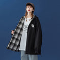 Load image into Gallery viewer, [Fujiiman Series] ★Jacket★ 2color Clothes that can be worn on both sides, outerwear, unisex, men's, plaid pattern
