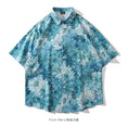 Load image into Gallery viewer, [MOISHE TIDE Series]★Shirt★ Print Oil Painting Style Summer Unisex Floral Pattern Blue Blue ML XL 2XL Easy to match
