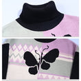 Load image into Gallery viewer, [Kokaisha --- Flashing Butterfly Series] ★China style tops★ Sweater, thick, warm, high neck, butterfly, cute
