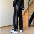 Load image into Gallery viewer, [NANSHI Series]★Casual Pants★Bottoms Unisex Men's Large Size Vertical Stripes Black
