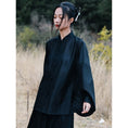 Load image into Gallery viewer, [Daiseiryusu Series] ★China style shirt★ Tops Chinese clothes, black, retro design, original
