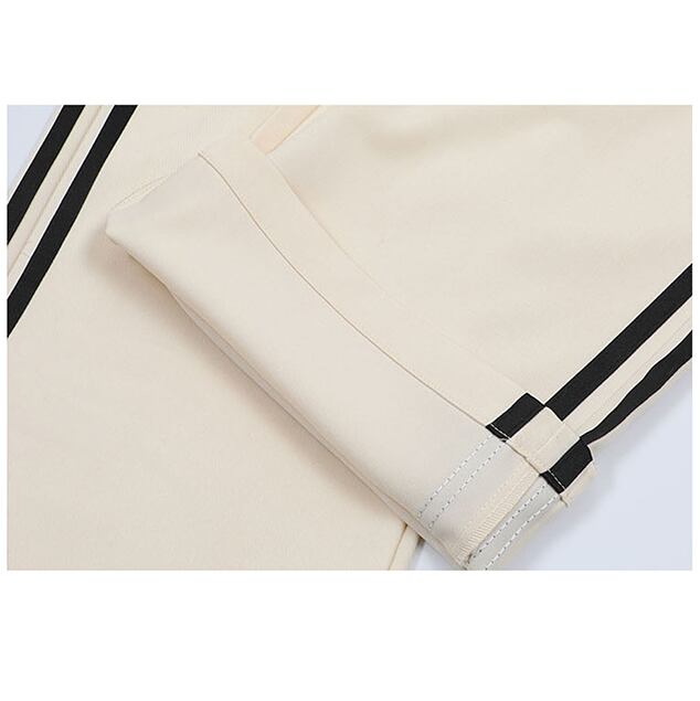 [BCBHQ Series] ★Casual Pants★ 2color Pants Bottoms Unisex Men's Vertical Striped Striped Pattern Sports Style