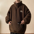 Load image into Gallery viewer, [V37 Series] ★Tops★ 3color Thick Warm Outerwear Stand Neck Unisex Men's Brown Black Beige
