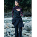 Load image into Gallery viewer, [Daiseiryusu Series]★China style pants★Bottoms Black Black Asymmetrical Cool Original
