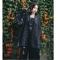 Load image into Gallery viewer, [Old Monster --- Rabbit Series] ★China style happi coat★ Tops Chiffon Thin Black Black Summer clothes Easy to match
