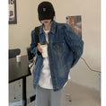 Load image into Gallery viewer, [KEKELI Series]★Denim Jacket★ Outerwear Spring Clothes Retro Loose Easy to Match Blue Blue
