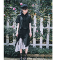 Load image into Gallery viewer, [Kokaisha --- Bamboo Series] ★Chinese style shirt★ Fringe Chinese clothing original short length black black
