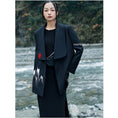 Load image into Gallery viewer, [Big Blue Dragon Series] ★China style coat★ Loose outerwear, embroidered, retro, easy to match, black, black
