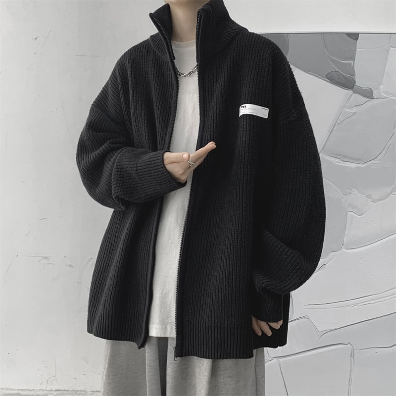 [Emeisa Series]★Sweater★ 2color Knit Tops Outerwear Cardigan Unisex Men's Simple