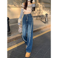 Load image into Gallery viewer, [CHUNUO series]★Pants★ Casual pants Denim pants Blue Blue Large size Slimming Fashionable
