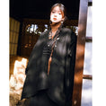 Load image into Gallery viewer, [Ancient Monster House -- Smoke Tank Series] ★China style coat★ Thick and warm winter clothing cloak loose black black
