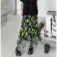 Load image into Gallery viewer, [YIDAO Series]★Skirt★ Bottoms Fringe Green Green Slimming Fashion Easy to match
