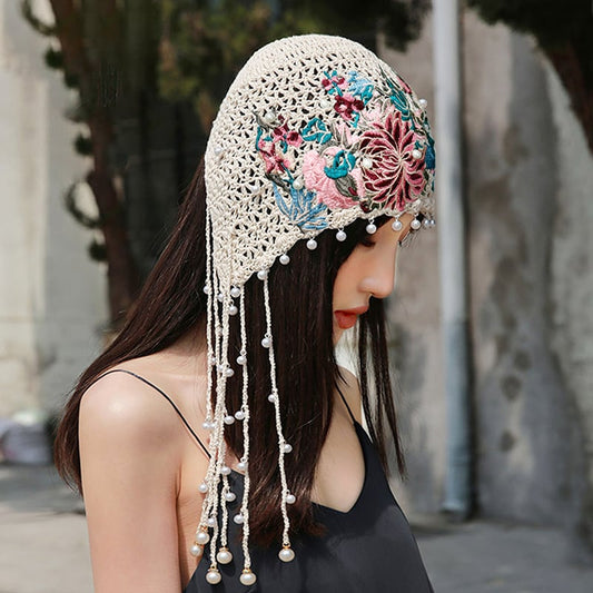 [Fish Series]★Hat★ 4color Hat Knitted Women's Retro Elegant Fringe Unique