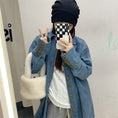 Gallery viewerに画像を読み込む, 【KEKEシリーズ】★シャツ★ 2color トップス デニムシャツ おしゃれ 春服 合わせやすい M L ブルー 青い
